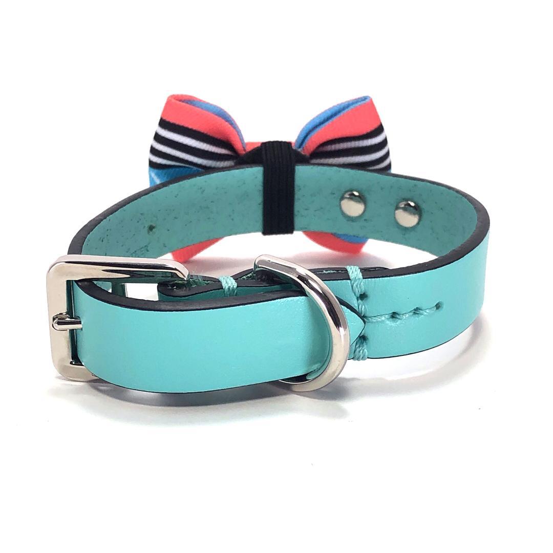 美品・箱付き】ティファニー／ペット用 アクセサリー レザー 首輪