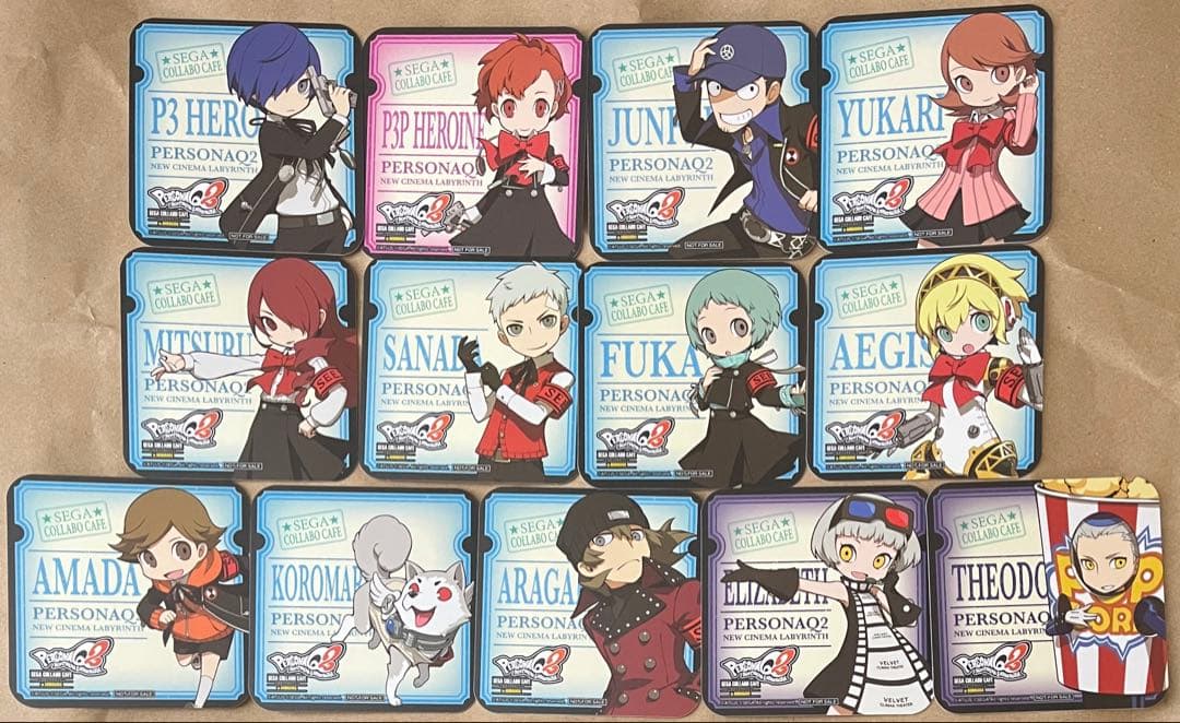 コンプセット ペルソナQ2 PQ2 セガ コラボ カフェ コースター