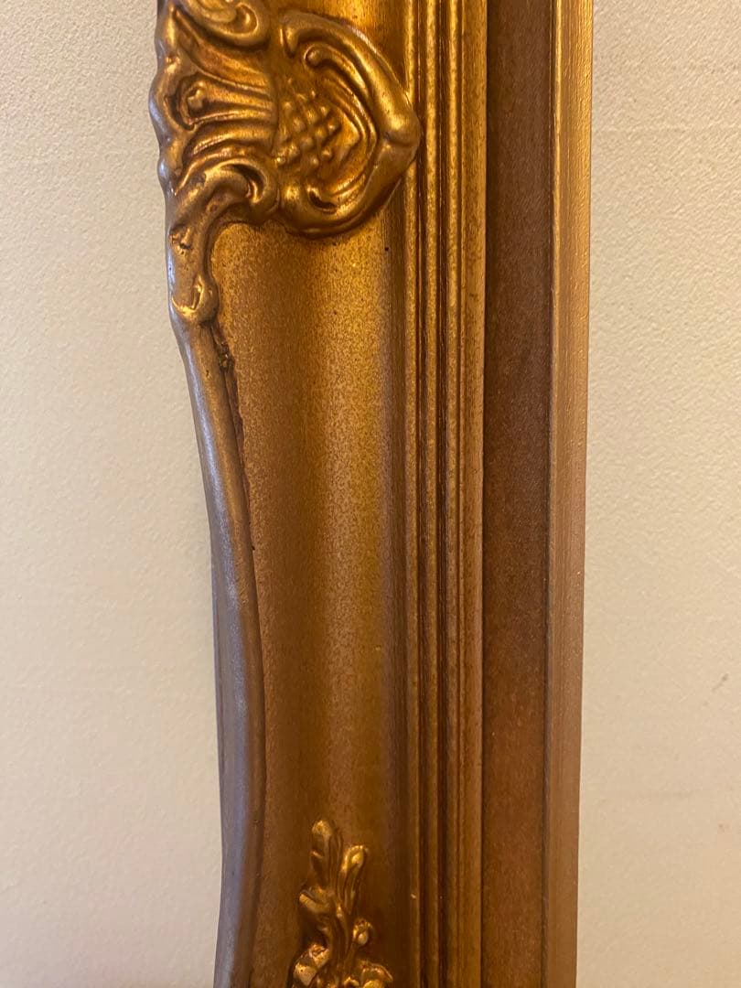 697 木製フレーム アンティーク額縁 ゴールドフレーム 金フレーム 木製