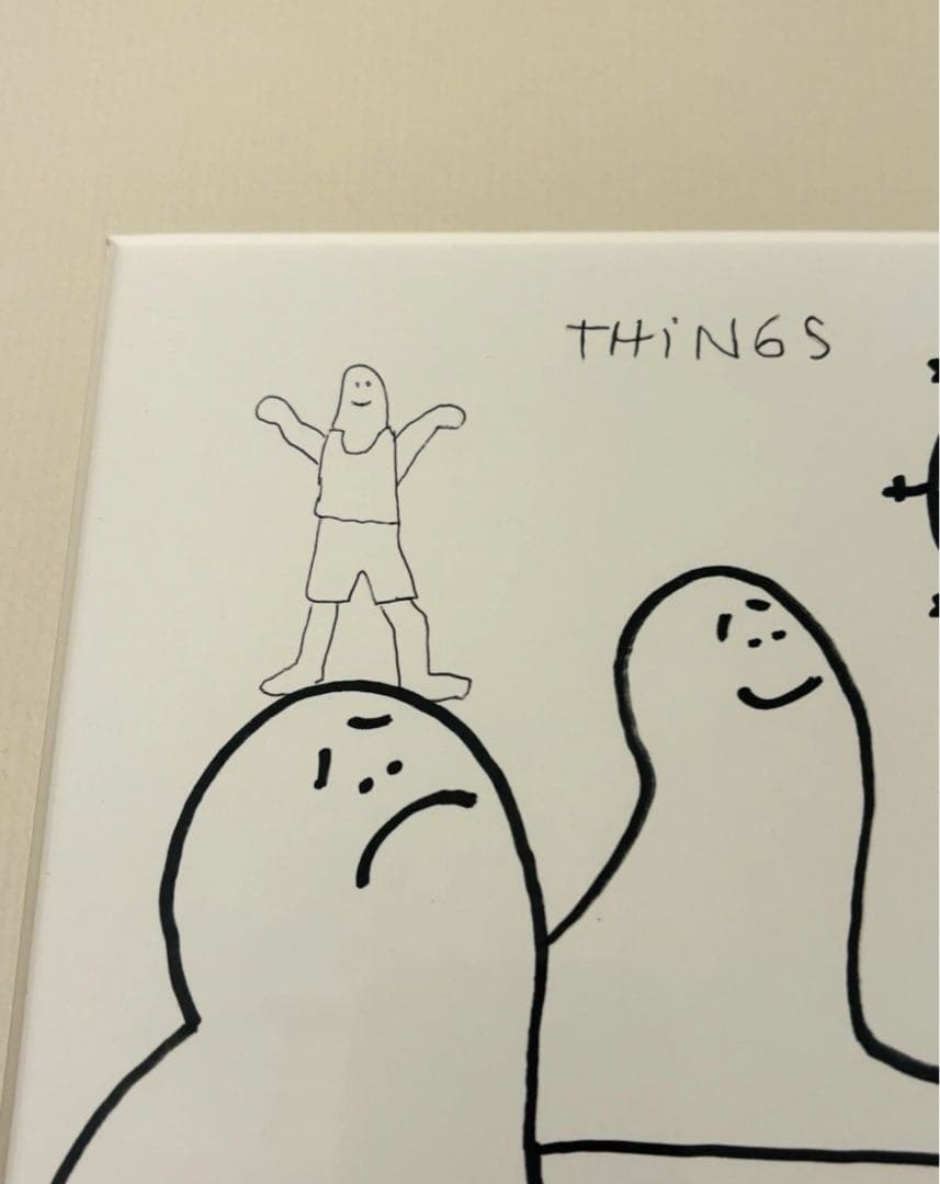 mark gonzales マークゴンザレス 原画 額入 サイン入 アート