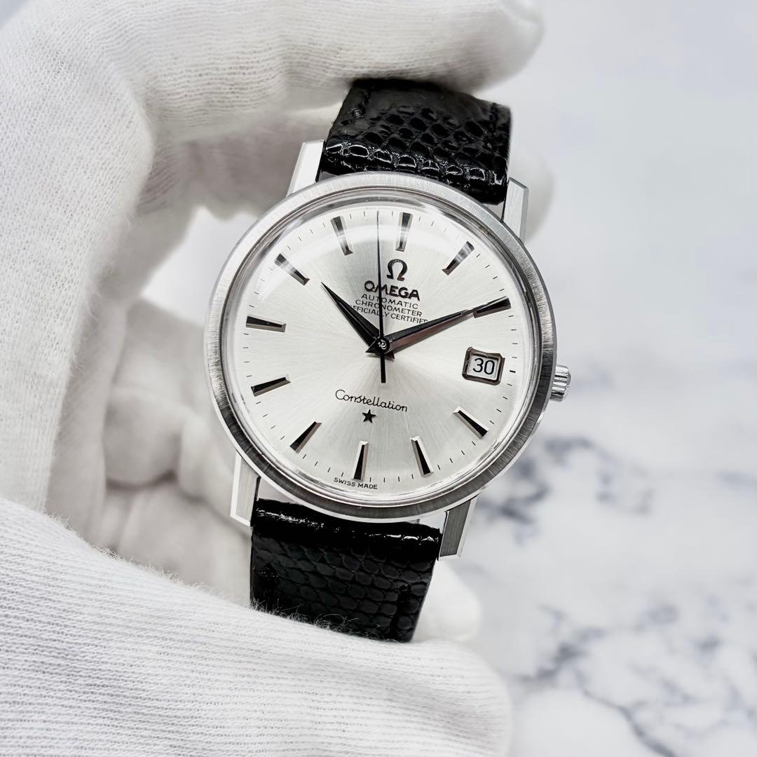 【極美／OH済】オメガ コンステレーション クロノメーター 自動巻き 純正尾錠付
