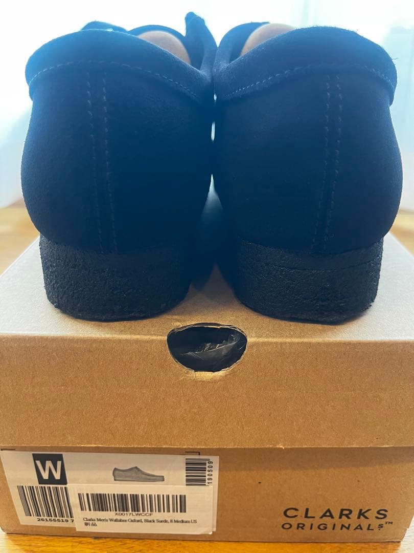 【美品】CLARKS ワラビー ブラック 26cm