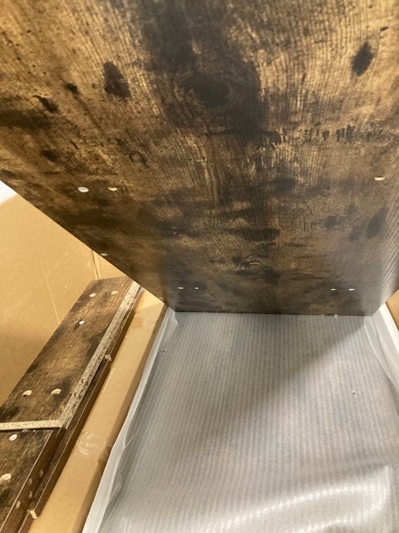 新品未使用⭐️ダークブラウン木製パソコンデスク アンティーク調 一人暮らし