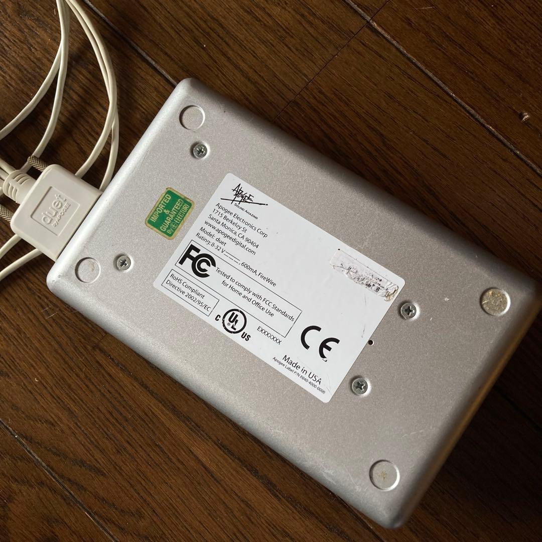 Apogee Duet FireWire 本体一式 Oyaideケーブル付