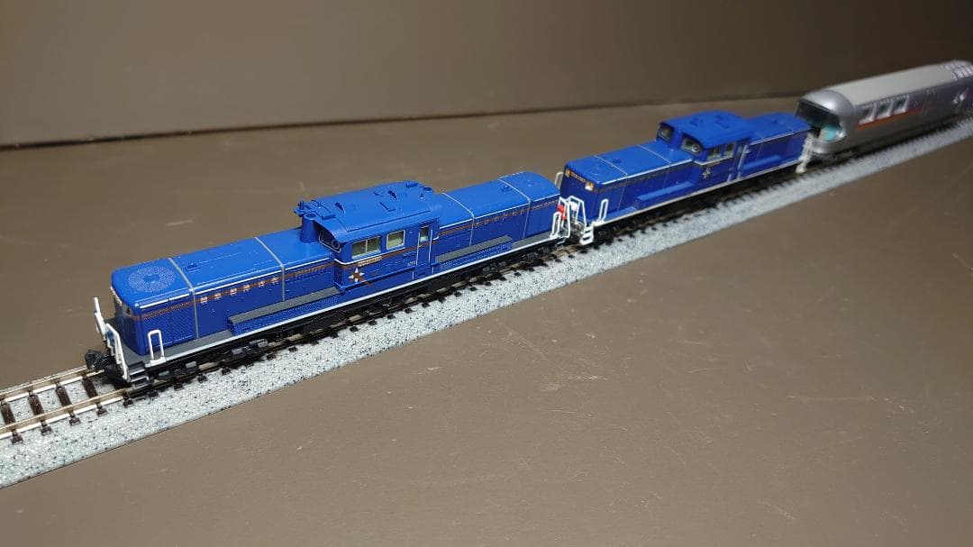 E26系カシオペア フル編成12両(全車室内灯付き)+DD51 2両+