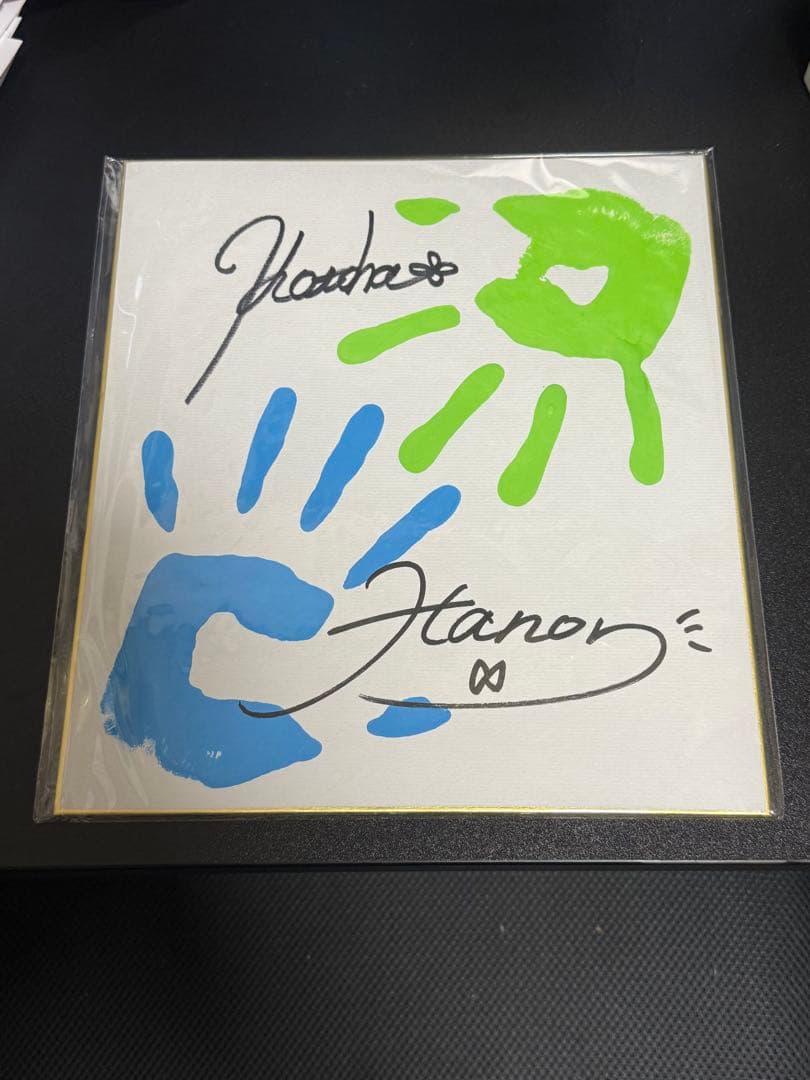 期間限定品」ハコニワリリィ直筆サイン&手形付き色紙 限定品】ハコニワ