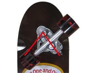 サーフスケートボード セット スラスター２搭載 36インチ ナチュラル