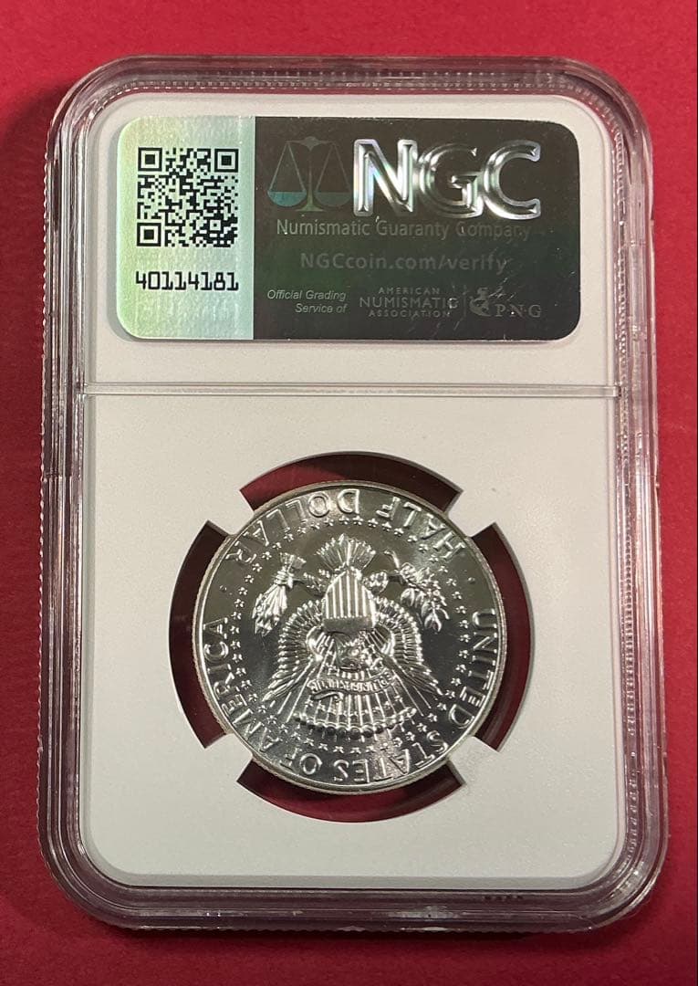 NGC鑑定】1964年 ケネディ ハーフダラー PF65 銀貨オリジナルラベル