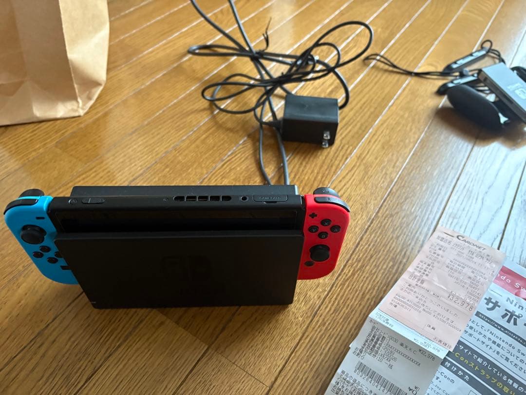 Nintendo Switch 青/赤 本体 ACアダプター付き付属品多数