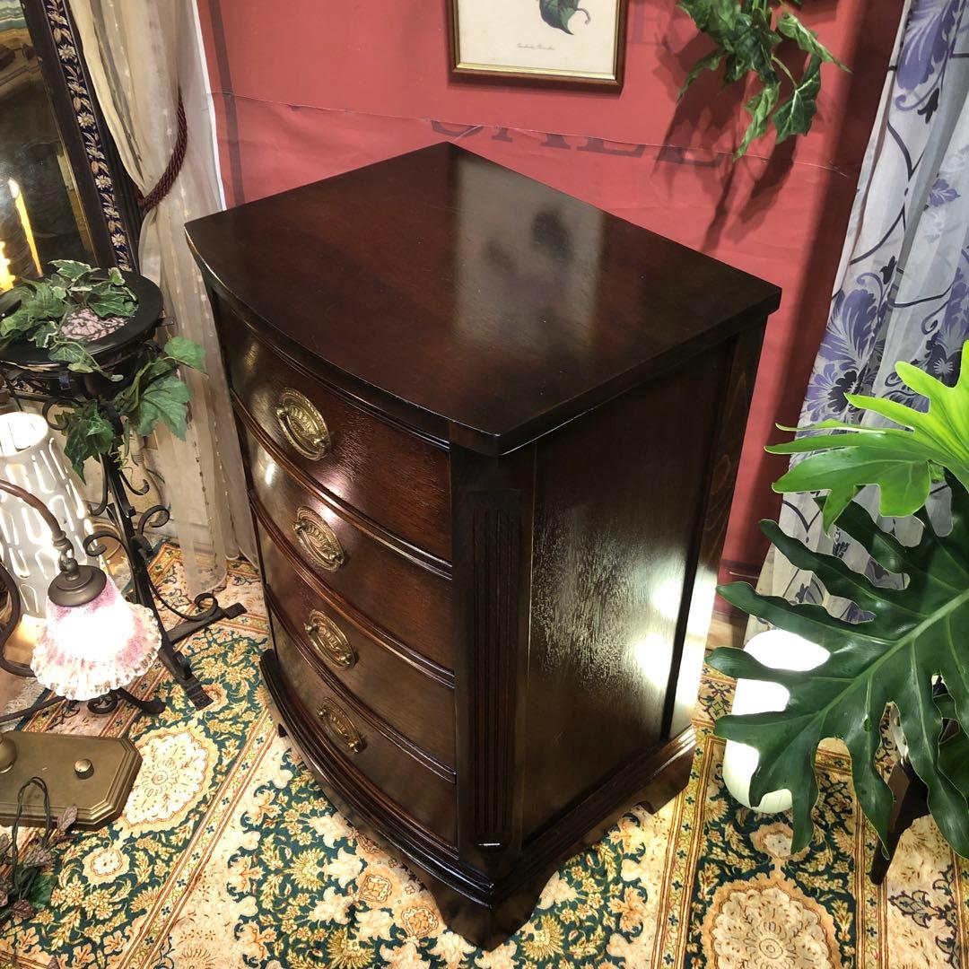 ヴィンテージ US アンティーク3段コンパクトアクセントキャビネット