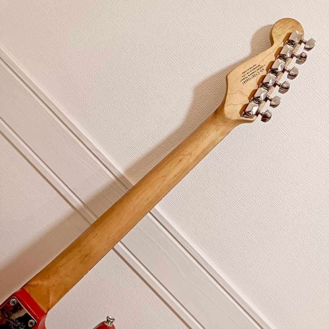 メンテ済｜Squier エレキギター ストラトキャスター ダコタレッド