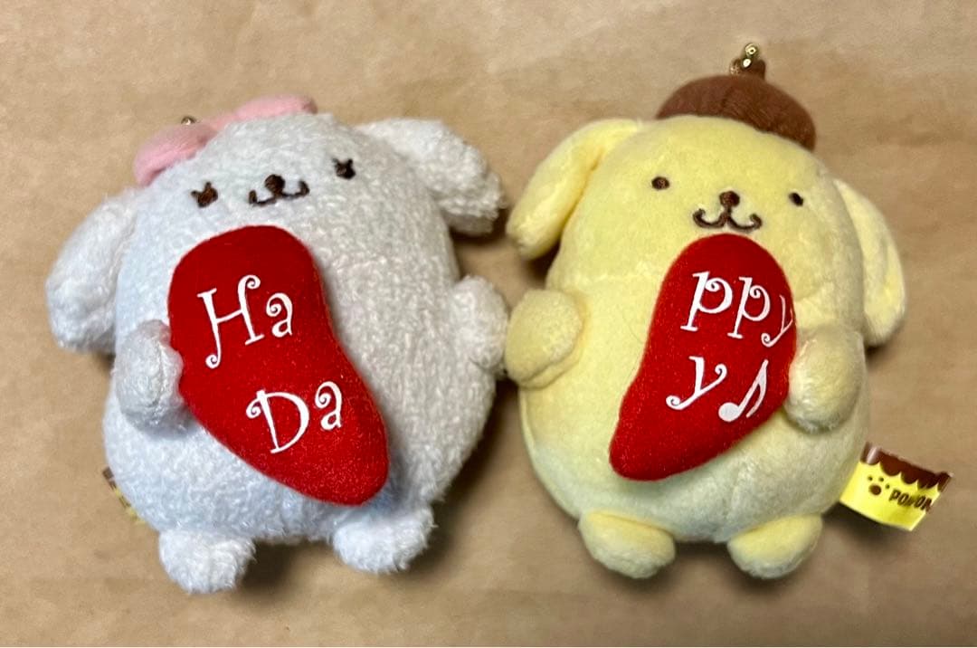 ポムポムプリンカフェ プリン マカロン ハート マスコット 新品・タグ