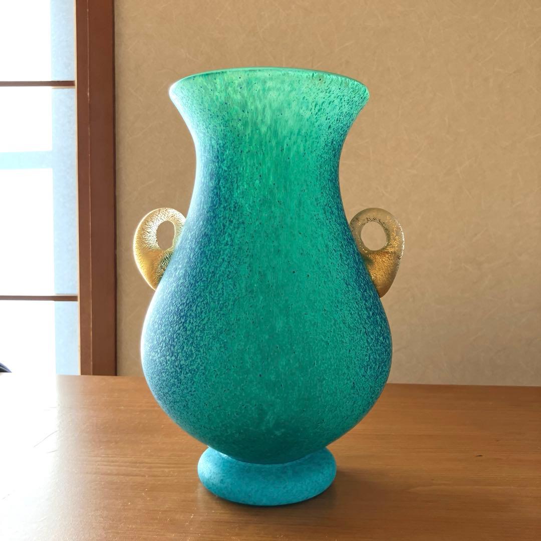 岩田久利 ガラス製 花瓶 緑松, 絲韻 - メルカリ