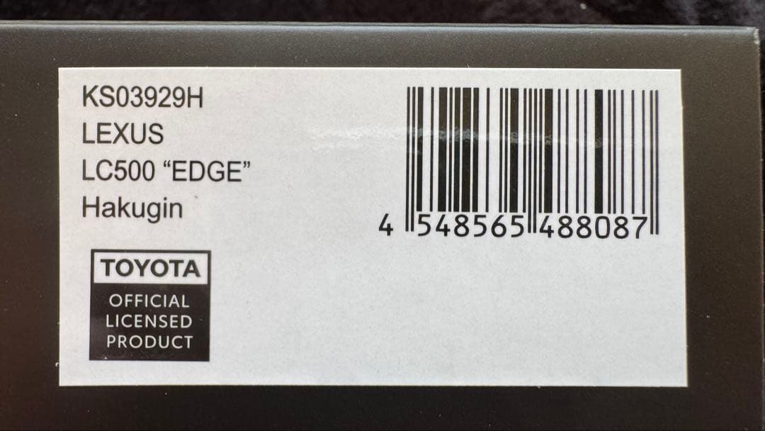 1/43 レクサス LC500ミニカー \"EDGE\" 京商