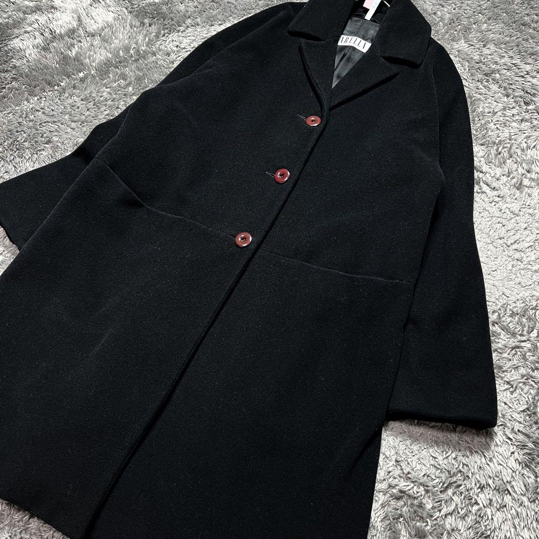 MaxMara MARELLA ウール チェスターコート XL相当 イタリア製