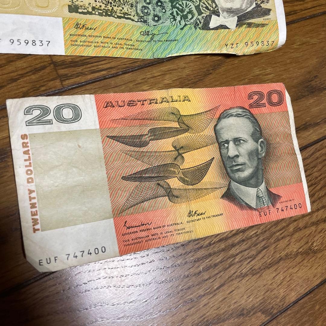 オーストラリア 旧紙幣 セット 5ドル 10ドル 20ドル 50ドル