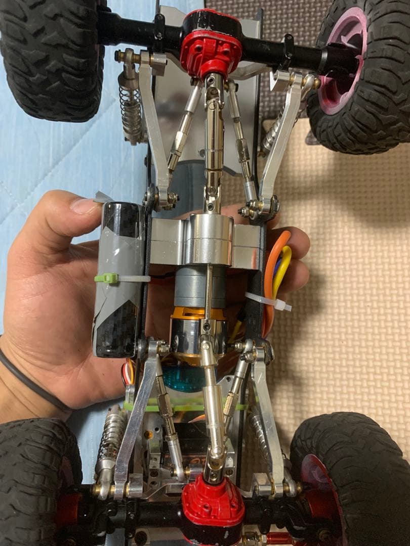 RC1/12カー アルミ製シャーシ オフロードタイヤ