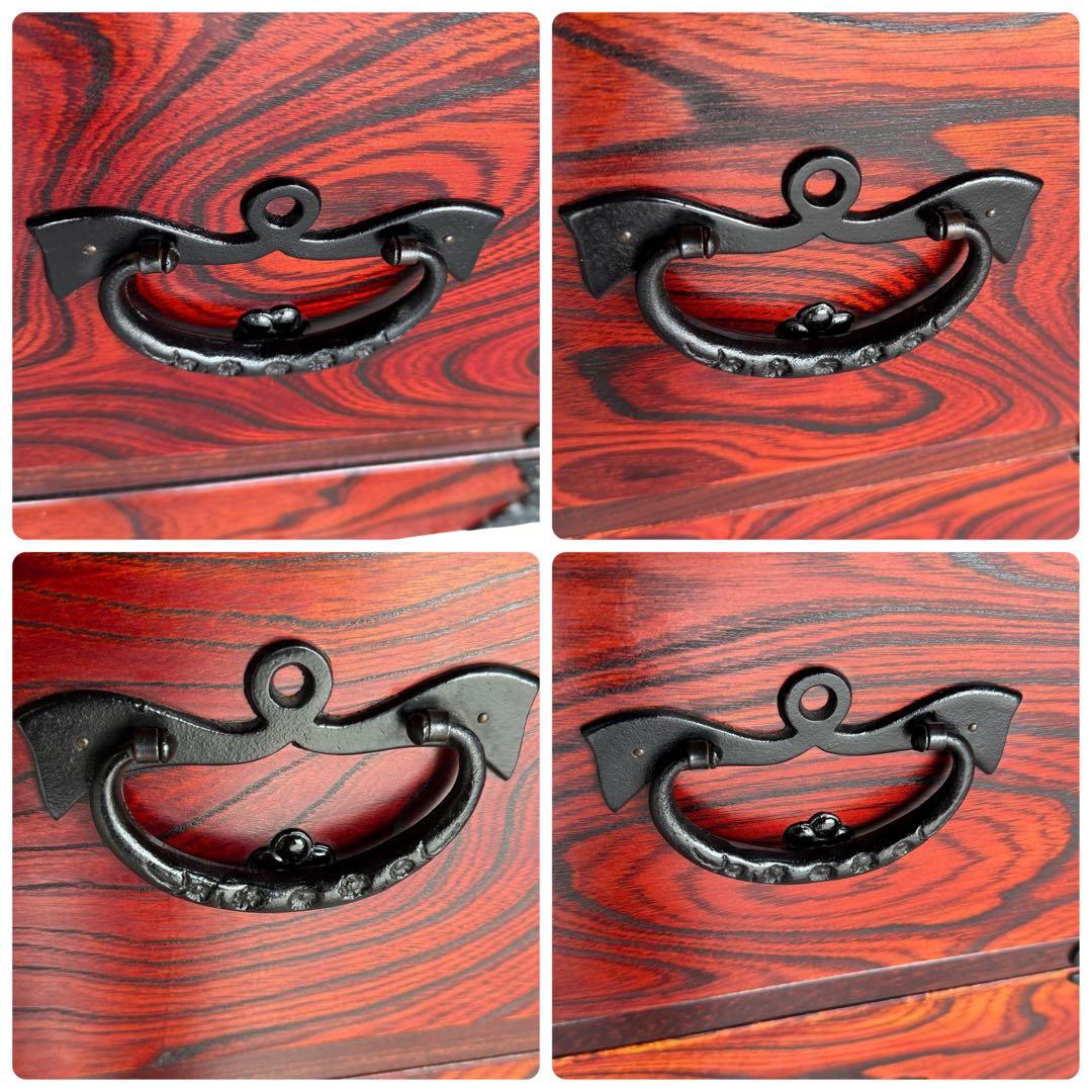 HR836 岩谷堂箪笥 4段4杯 鍵付き 南部鉄器 漆塗り最高級 HR836 岩谷堂