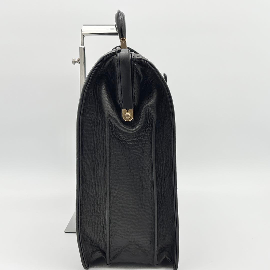 BURBERRY 鍵付き ダレスバッグ ビジネスバック ビンテージ レザー