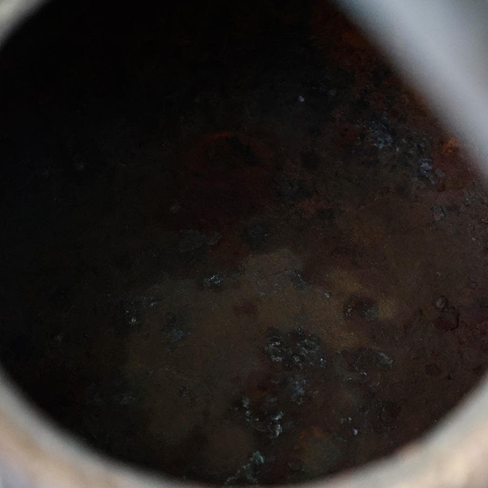 岩肌時代鉄瓶 斑紫銅蓋 湯沸かし 煎茶道具 高さ22㎝ 鉄器 南部 無