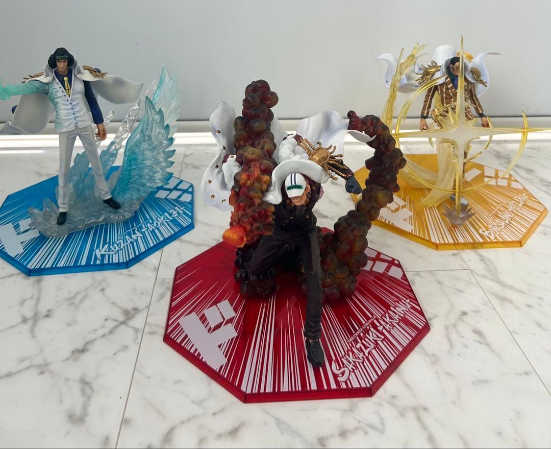 フィギュアーツZERO ワンピース フィギュア 三大将 青雉 赤犬 黄猿
