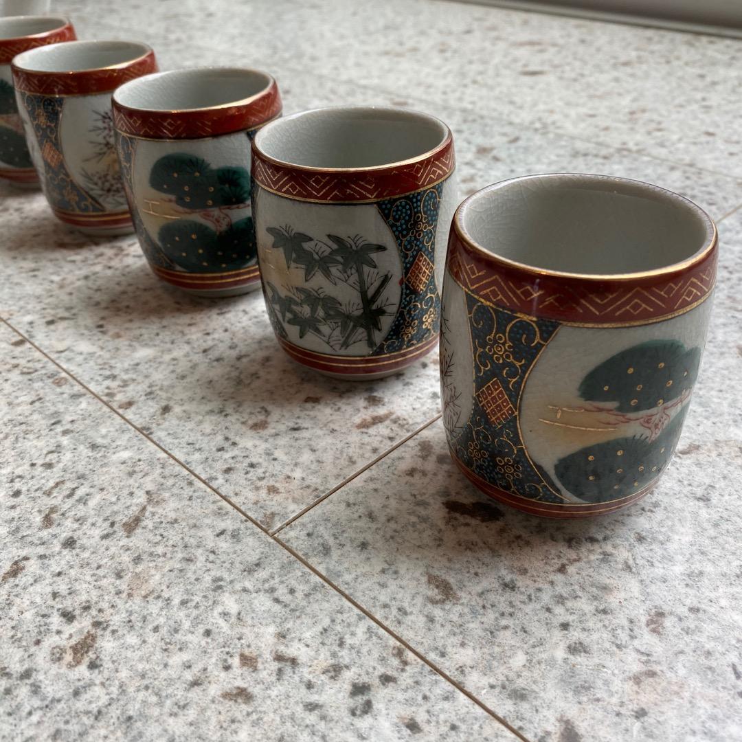 九谷焼 茶器揃 箱入り 松竹梅