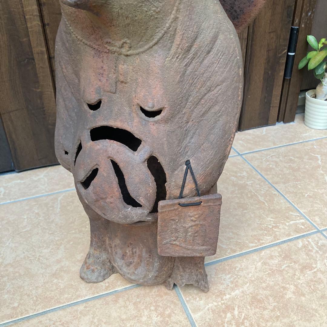 たぬき狸レトロ鉄製 柳森神社おたぬき様 福寿神の狸 STEINS;GATE信楽焼