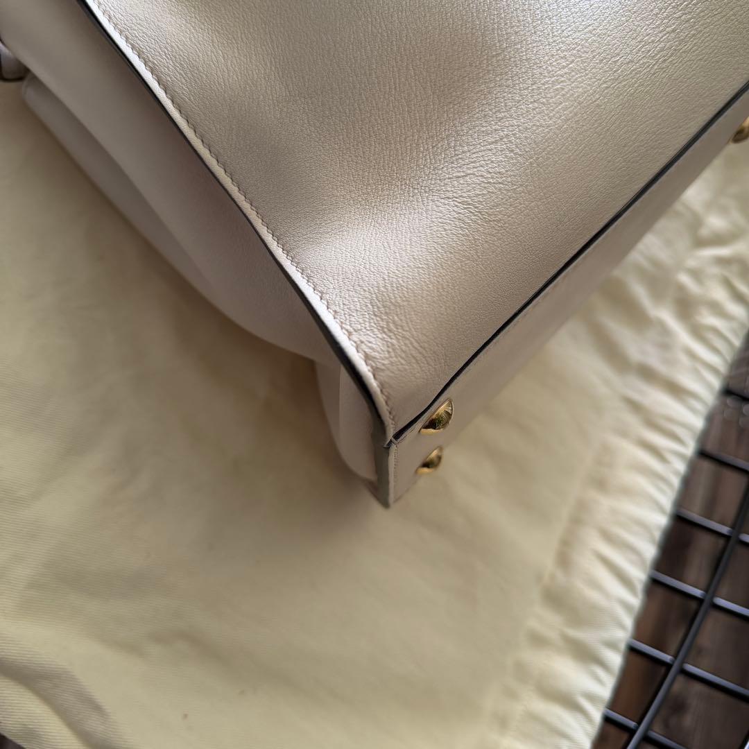 FENDI ピーカブー レギュラー モンスター パイソン アイボリー ショルダー