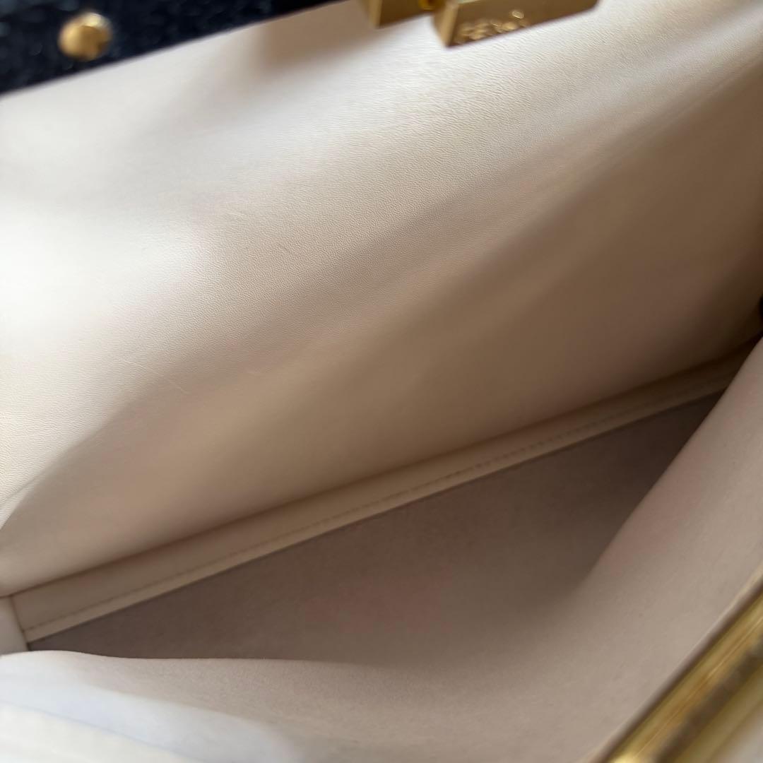 FENDI ピーカブー レギュラー モンスター パイソン アイボリー ショルダー