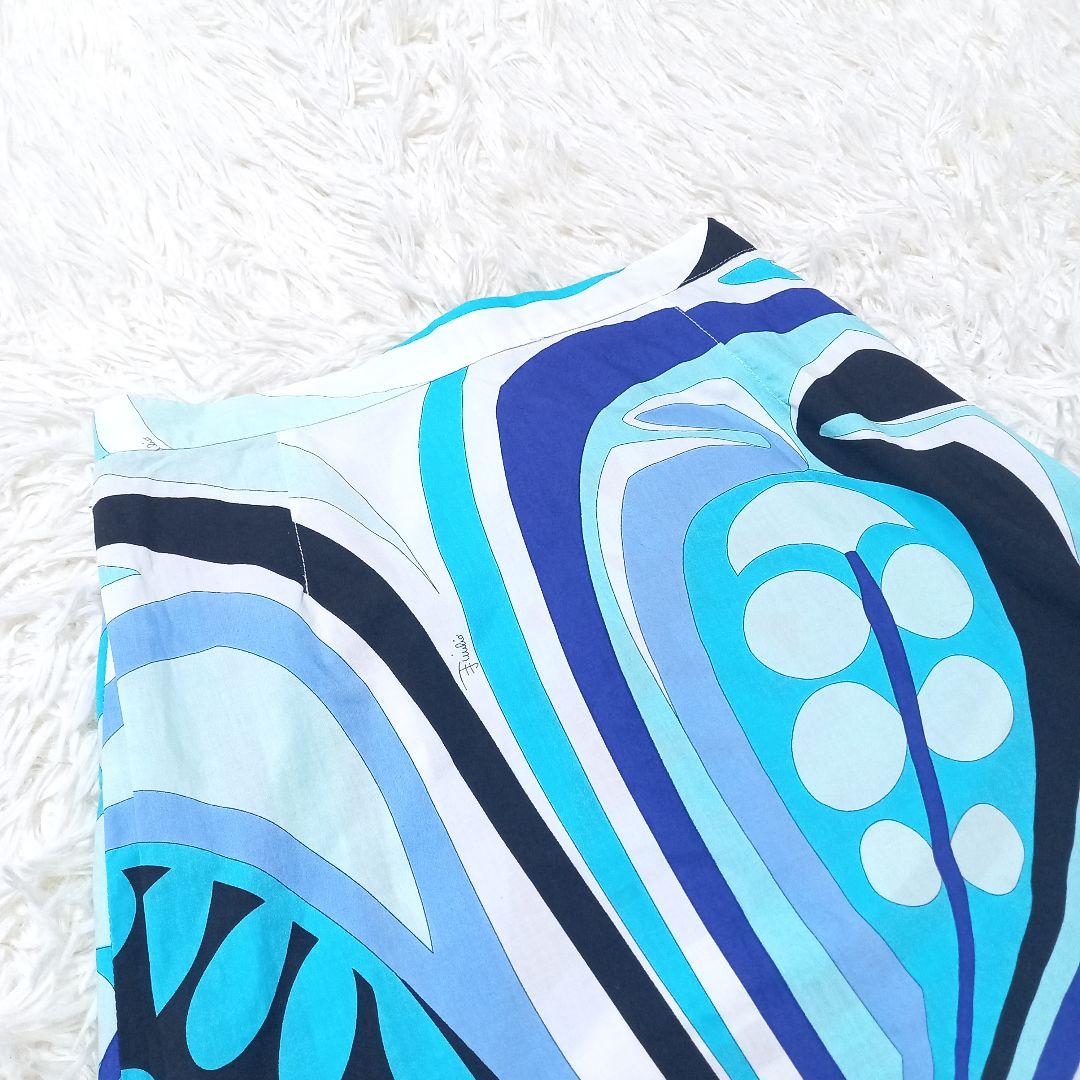 エミリオプッチ　スカート　コットン　プッチ柄　花柄　リゾート　夏　マルチカラー