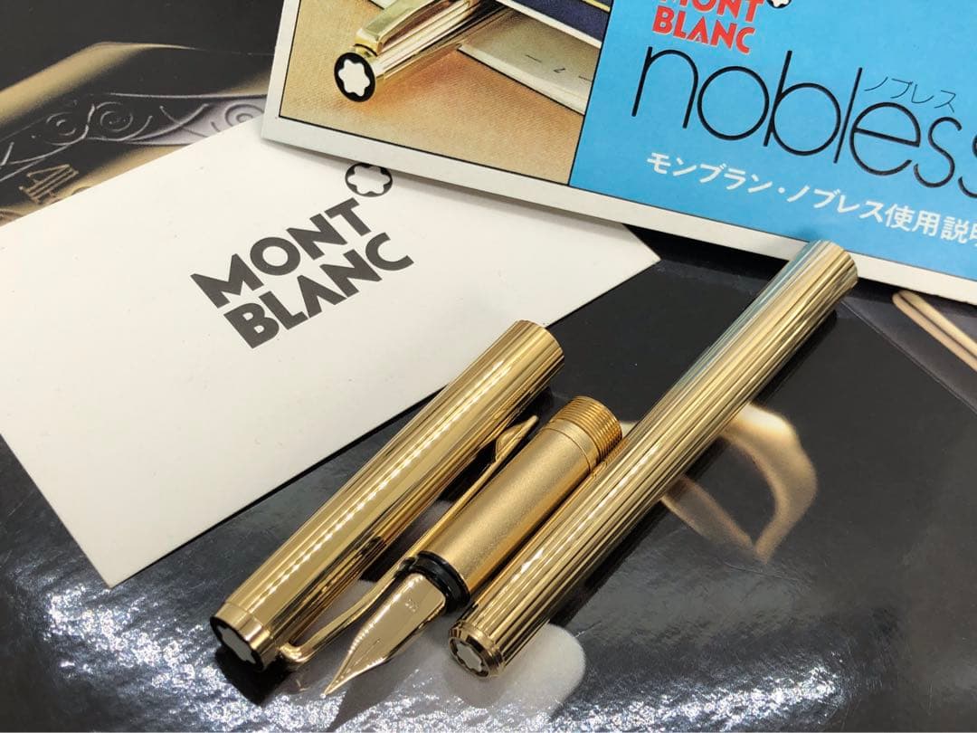 モンブラン☆金運を呼ぶ総金張り未使用に近い価値の高い逸品！ノブレス