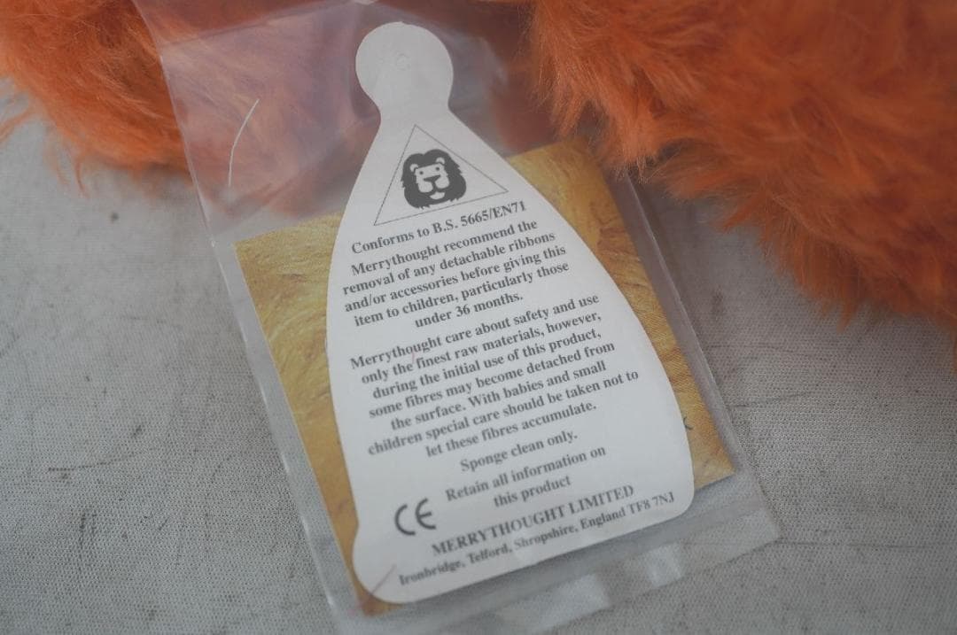 【M2512-20】メリーソート テディベア 40/50 チーキー オレンジ