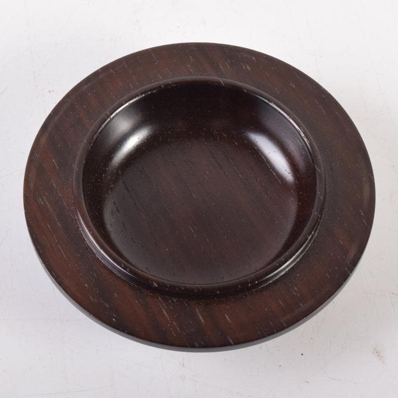 茶道具　荒木省山造　紫檀製　金蒔絵扇松葉文　香合　共箱　M　7146