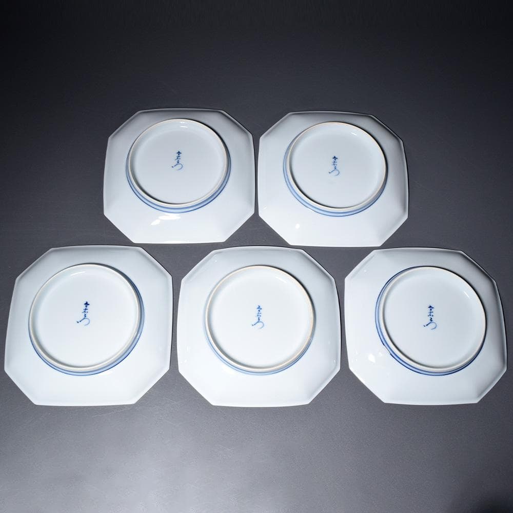 有田焼 人間国宝 十三代 今泉今右衛門 色鍋島 錦 角皿 プレート 皿