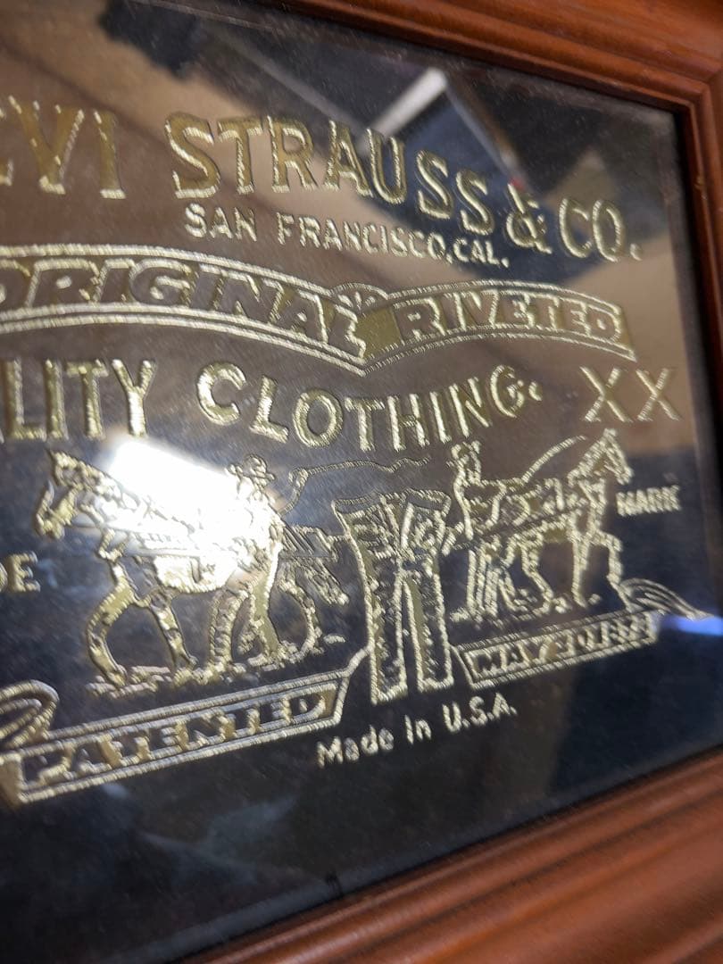 リーバイス パブミラー 小 看板 levis