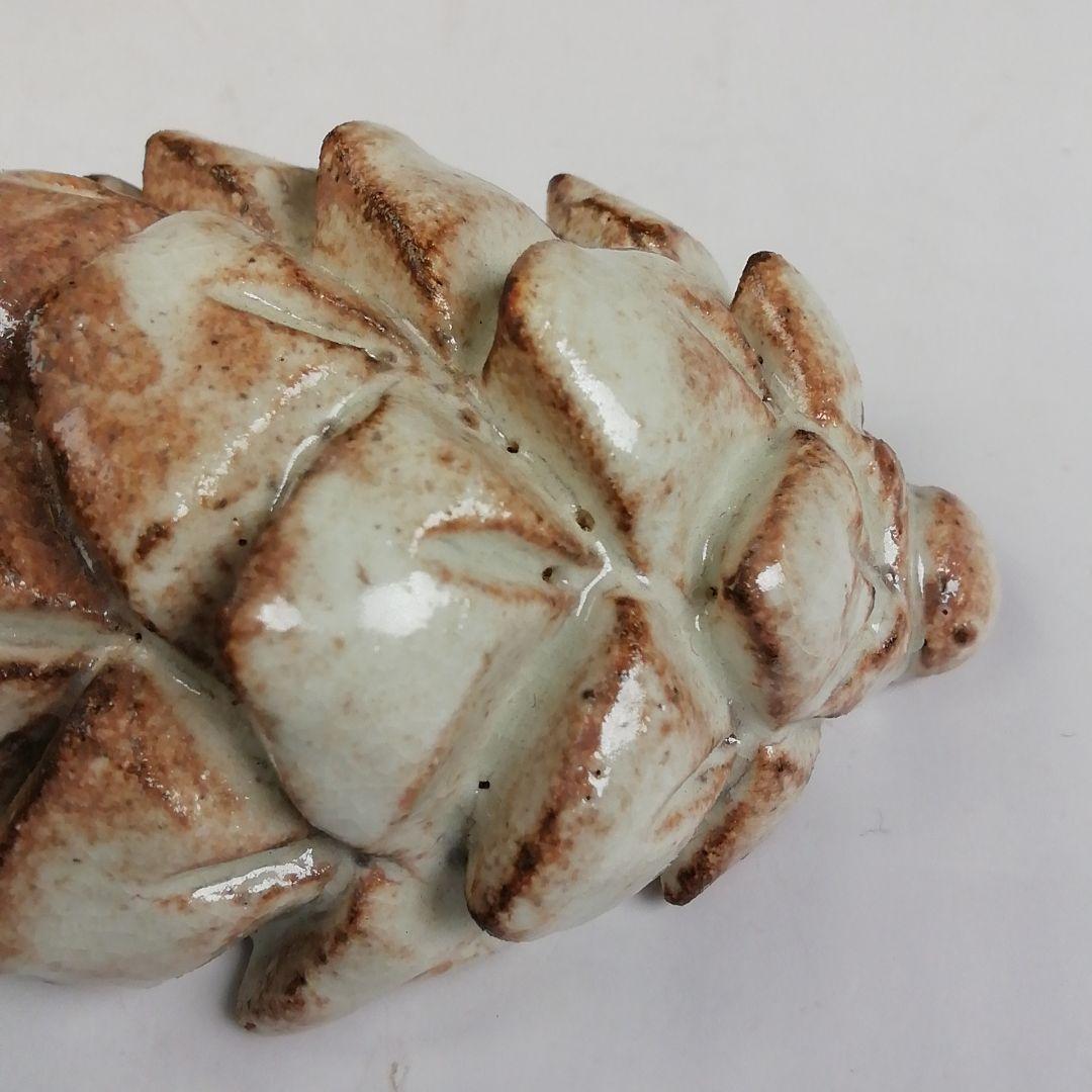 T804 香合 『萩松笠 香合』『納富鳥雲 作』 共箱 茶道具 美術品