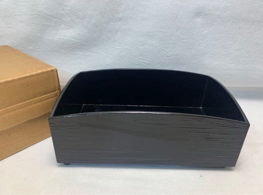 茶道具 黒塗天目台 瑞雲作 金彩波絵 天目茶碗 、竹台子、煙草盆、