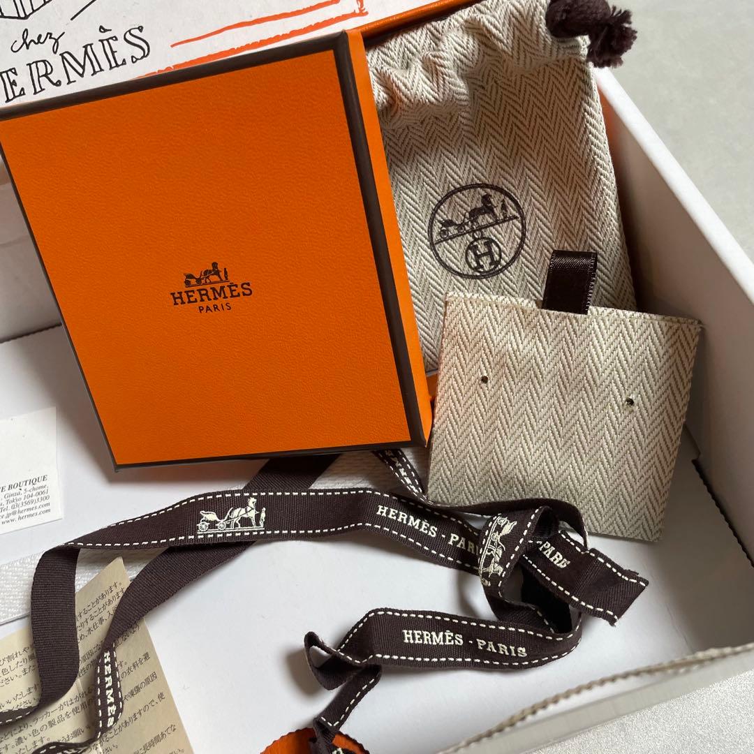 HERMES エルメス ギフトボックス セット ピアス 空箱 ショッパー 巾着