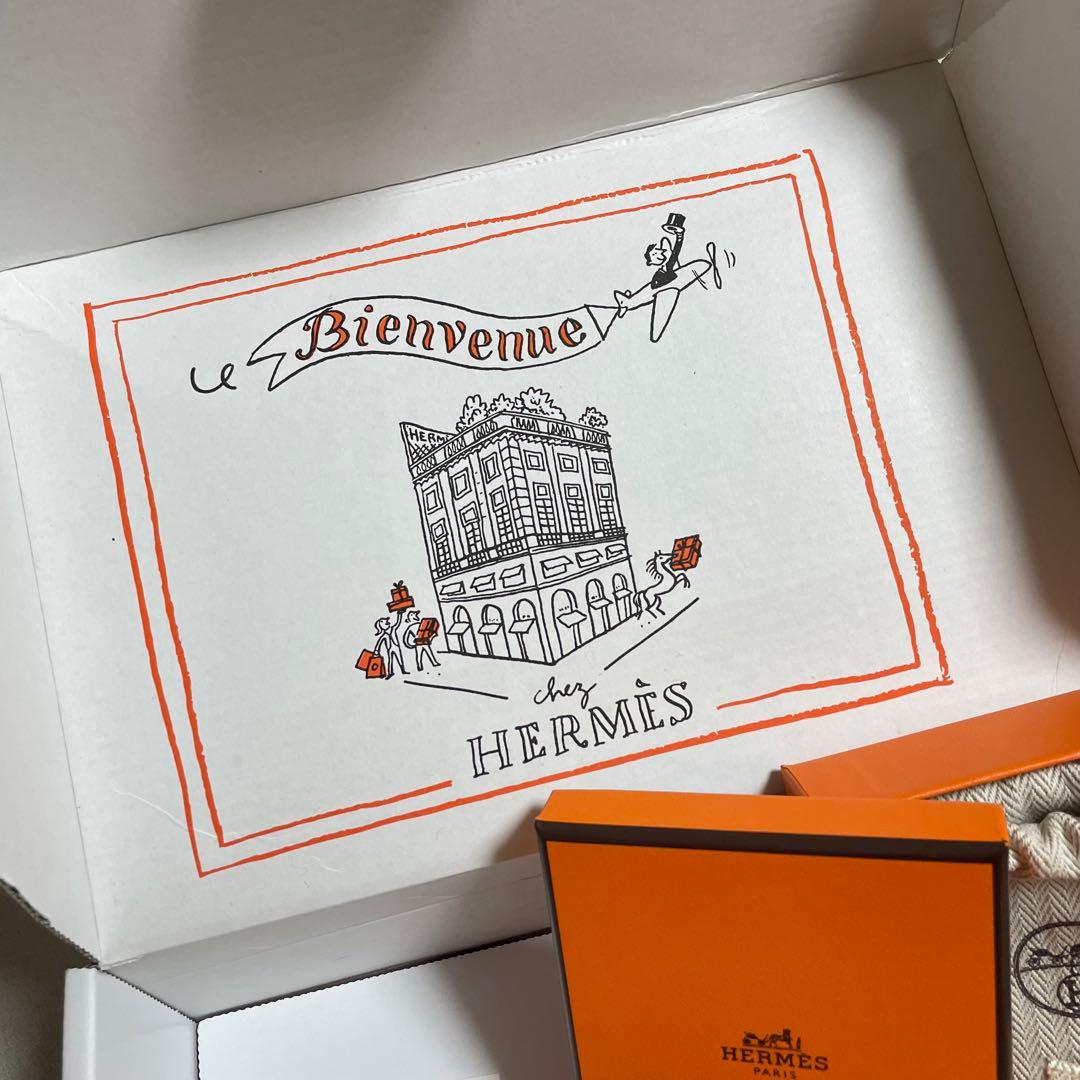 HERMES エルメス ギフトボックス セット ピアス 空箱 ショッパー 巾着