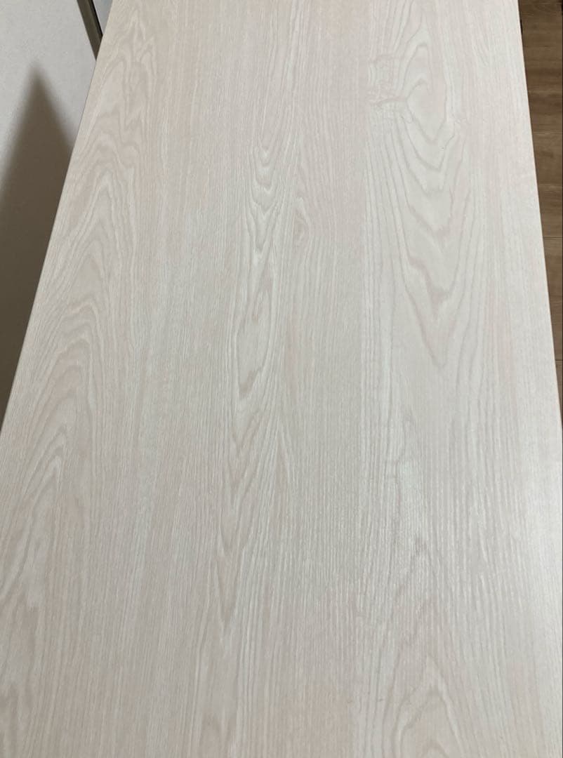 美品　ニトリ　昇降テーブル　ガス圧式　折りたたみ　キャスター付き　ホワイト