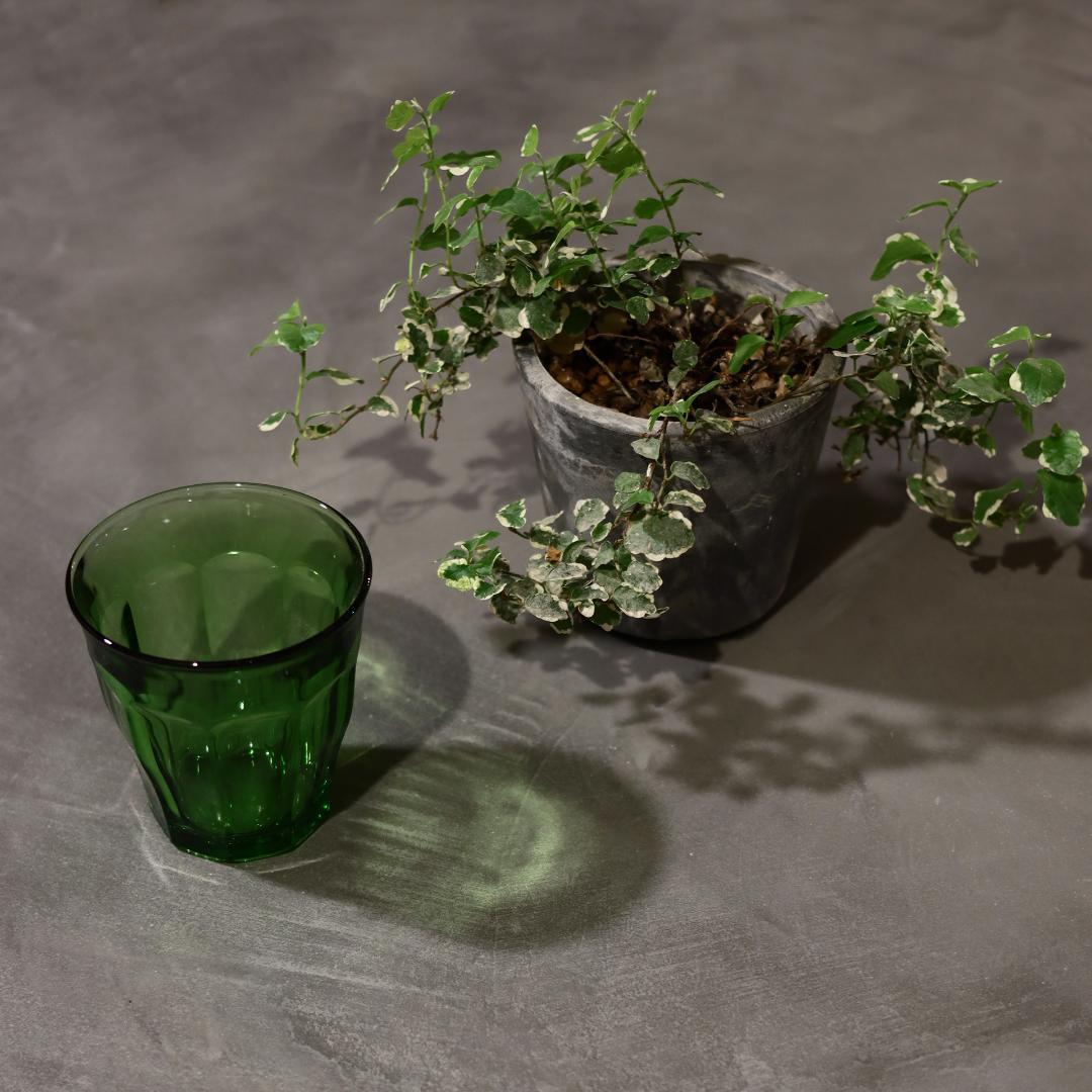 オーダー専用｜円形｜ラウンドテーブル｜ミディアムグレー｜薄塗りモルタル