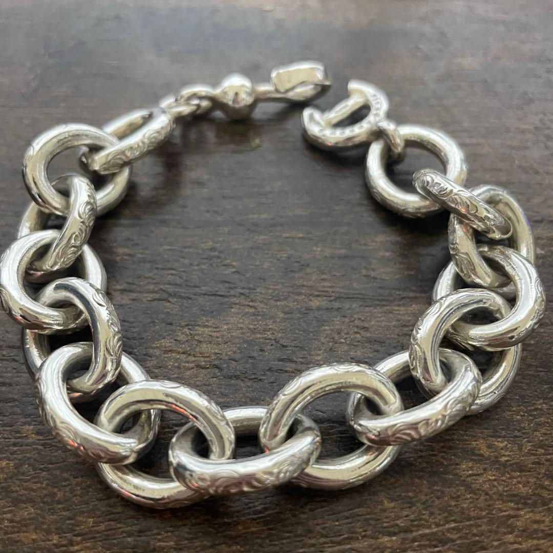 廃盤　超レア　ファーストアローズ　極太　唐草　チェーン　ブレスレット　唯一無二