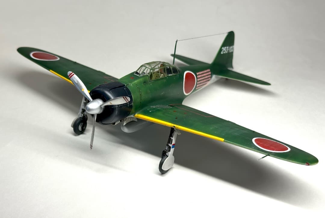 完成品】タミヤ 1/48 零戦21型 岩本飛曹長搭乗機 - メルカリ