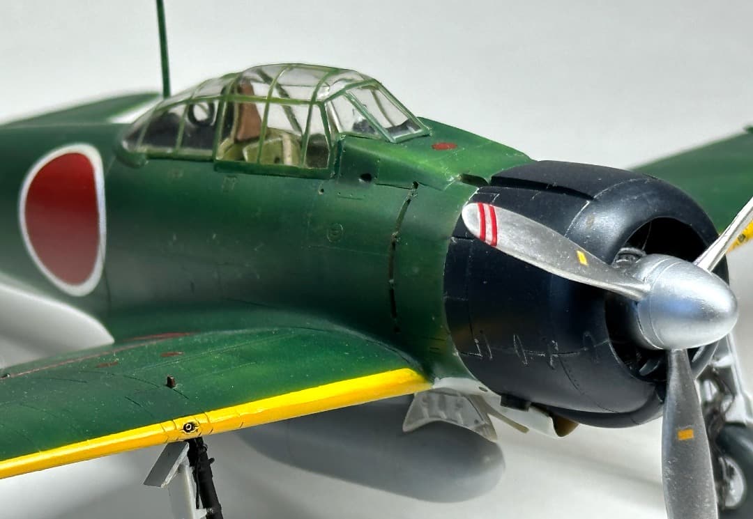 完成品】タミヤ 1/48 零戦21型 岩本飛曹長搭乗機 - メルカリ