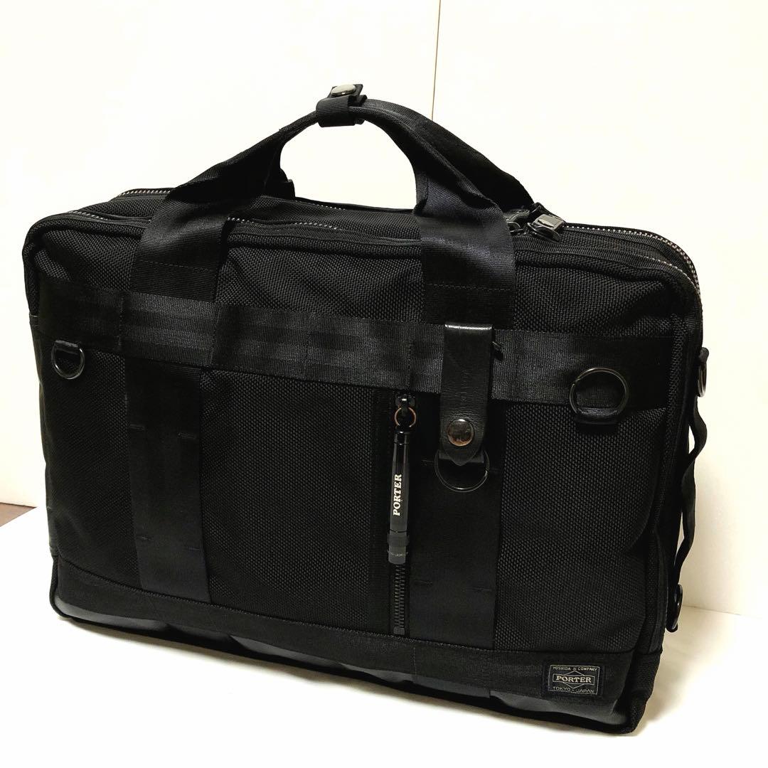 超美品✨ポーターヒート ビジネスバッグ 3way 2層 A4可 黒 吉田カバン