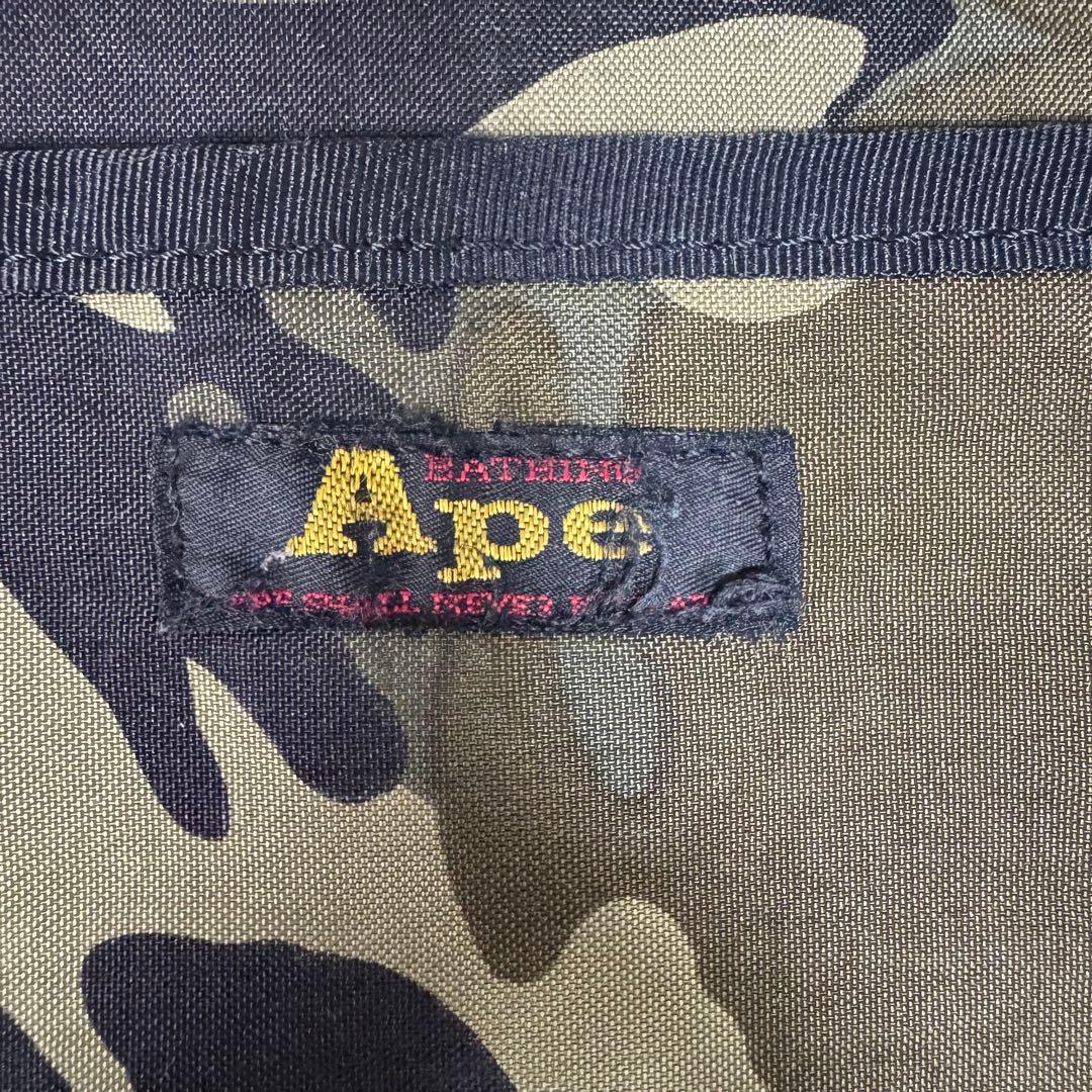 初期A BATHING APE / ベイシング エイプ レコードバッグ カモフラ