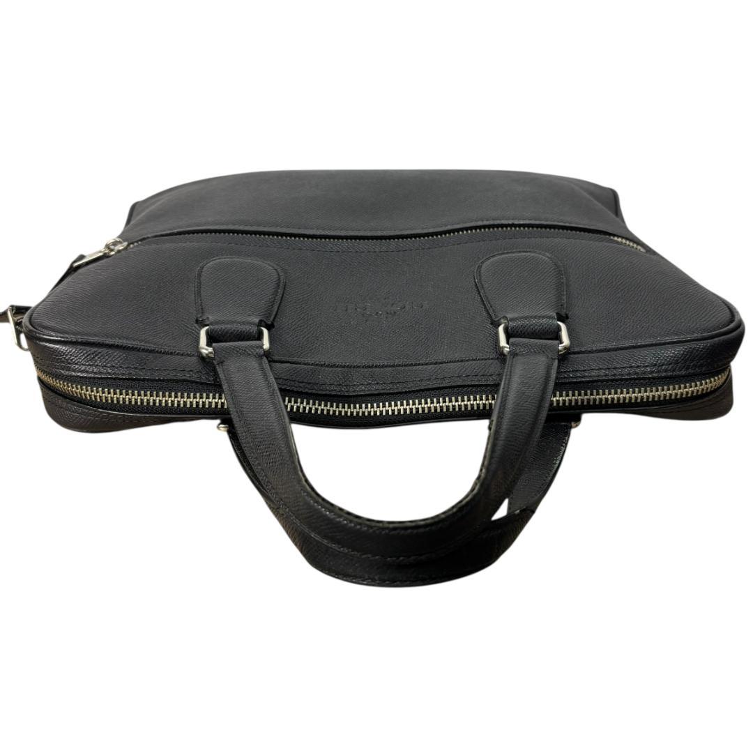 COACH ビジネスバッグ レザー A4収納 ブラック コーチ　71710