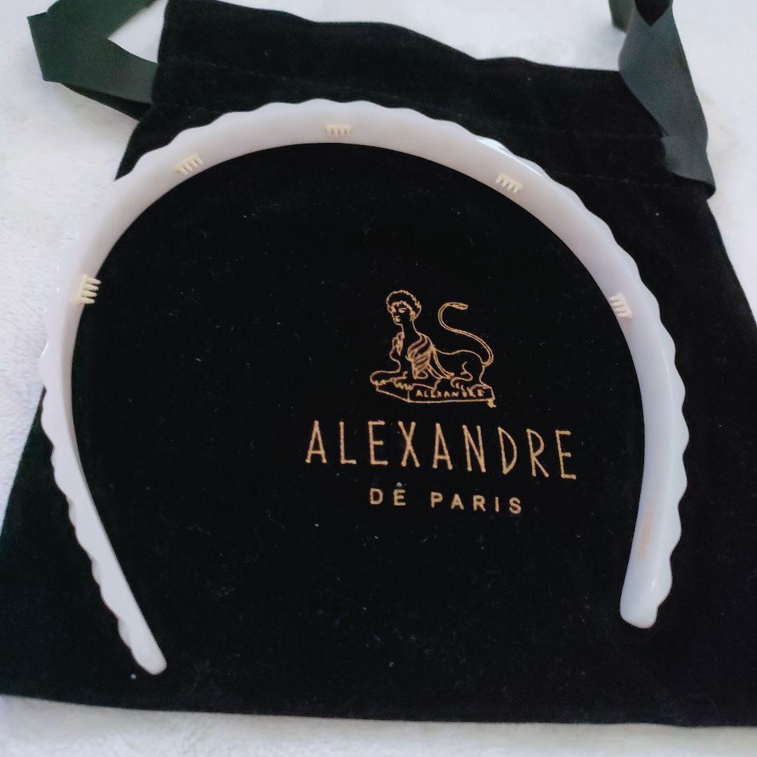 アレクサンドルドゥパリ カチューシャ ホワイト スワロフスキー ヘアアクセサリー
