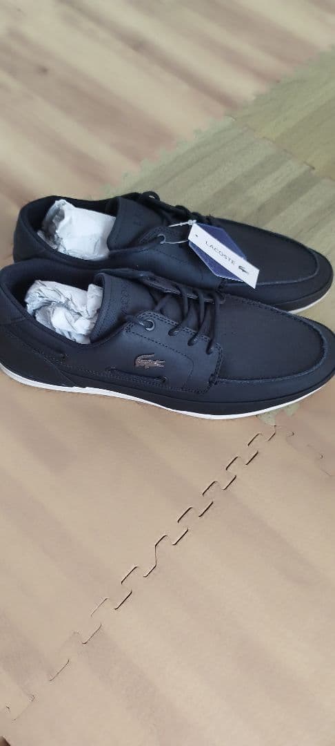 LACOSTE ブラック メンズシューズ