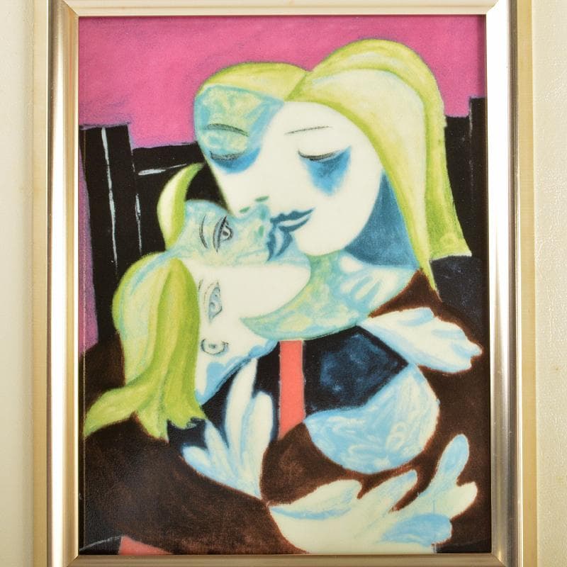 有田焼 陶板画 タイル画 リビングアート パブロ・ピカソ 母と子